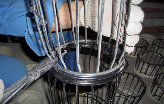 錐形口的（de）雙節袋籠